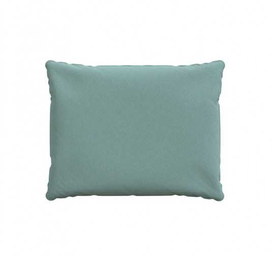 Coussin de dossier, galette de chaise, coussin pour mobilier en rotin, coussin de jardin, 60x40x15 cm, Bleu