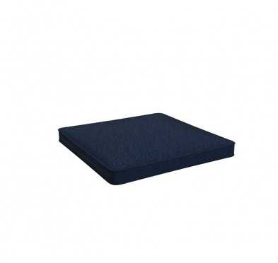 Coussin de siège, galette de chaise, coussin pour mobilier en rotin, coussin de jardin, 40x40x5 cm, Bleu Foncé