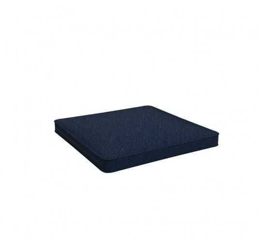 Coussin de siège, galette de chaise, coussin pour mobilier en rotin, coussin de jardin, 40x40x5 cm, Bleu Foncé