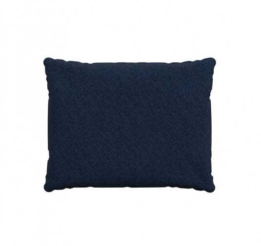 Coussin de dossier, galette de chaise, coussin pour mobilier en rotin, coussin de jardin, 50x40x15 cm, Bleu Foncé