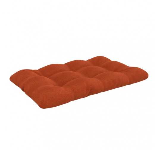 Coussin de Siège pour Palette, Matelassé, 120x80x12 cm, Orange