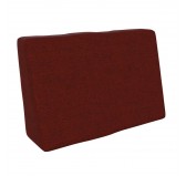 Coussin de Latéral pour Palette, 60x40x20/10 cm, Bordeaux