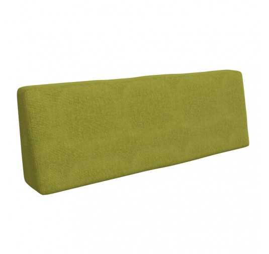 Coussin de Dossier pour Palette, 120x40x20/10 cm, Vert Lime