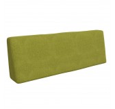 Coussin de Dossier pour Palette, 120x40x20/10 cm, Vert Lime