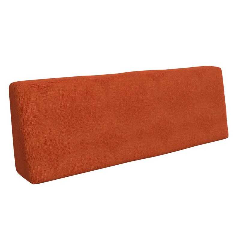 Coussin de Dossier pour Palette, 120x40x20/10 cm, Orange