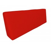 Coussin de Dossier pour Palettes Imperméable 120x40x20/10 Rouge