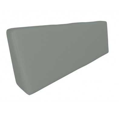 Coussin de Dossier pour Palettes Imperméable 120x40x20/10 Gris