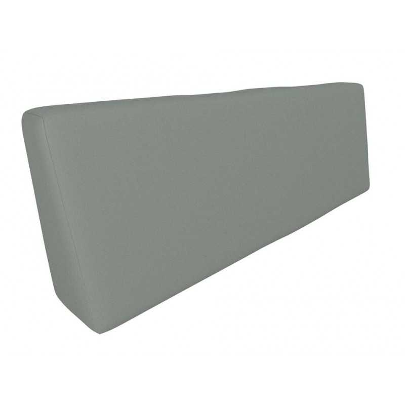 Coussin de Dossier pour Palettes Imperméable 120x40x20/10 Gris