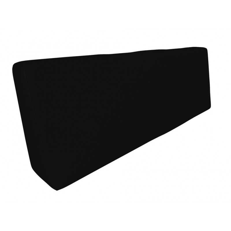 Coussin de Dossier pour Palettes Imperméable 120x40x20/10 Noir