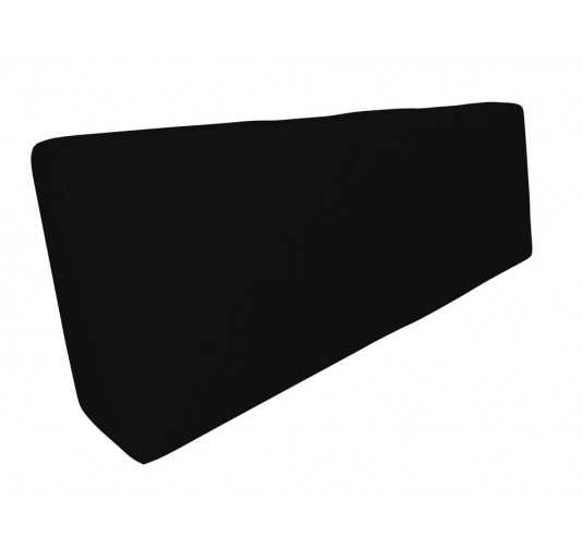 Coussin de Dossier pour Palettes Imperméable 120x40x20/10 Noir