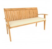 Coussin Banquette, Coussin Banc, Galette de Chaise, Mousse pour Coussin pour Intérieur ou Extérieur, 100 x 40 x 5 cm, Beige