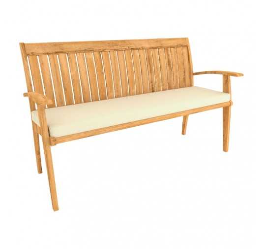 Coussin Banquette, Coussin Banc, Galette de Chaise, Mousse pour Coussin pour Intérieur ou Extérieur, 150 x 40 x 5 cm, Beige