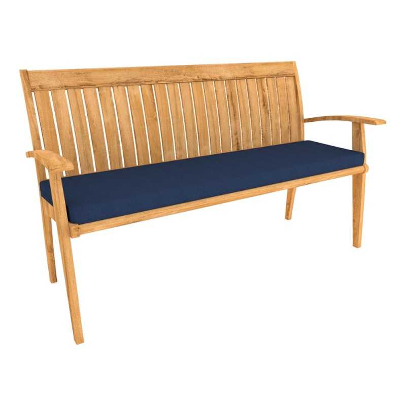 Coussin Banquette, Coussin Banc, Galette de Chaise, Mousse pour Coussin pour Intérieur ou Extérieur, 100 x 40 x 5 cm, Bleu Foncé