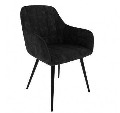 Chaise de salle à manger, chaise rembourrée, chaise de salon, fauteuil rembourré, noir