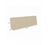 Coussin de Dossier de Jardin pour Palettes 120x40x20/10 Beige