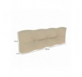 Coussin de Dossier Matelassé pour Palettes 120x40x12 Beige