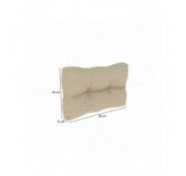 Set de 6 Coussins Matelassés pour Palettes 120x80 + 120x40 Beige