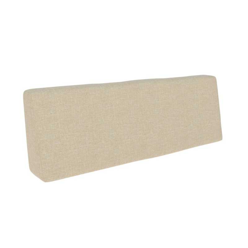 Coussin de Dossier de Jardin pour Palettes 120x40x20/10 Beige