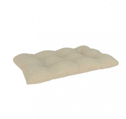 Coussin de Siège Matelassé pour Palettes , 120x60x12 cm, Beige