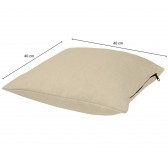 Coussin Décoratif pour Palette et Canapé de Jardin, 40x40 cm, Beige