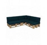 Set de 8 Coussins pour Palettes 120x80 + 120x40 Vert Foncé