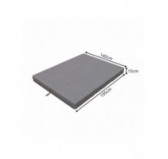 Matelas Pliable pour Invité Camping Voyage 140x195x15 Gris