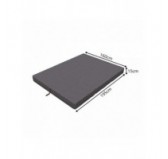 Matelas Pliable pour Invité Camping Voyage 160x195x15 Anthracite