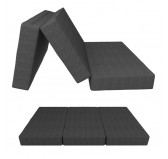 Matelas Pliable pour Invité Camping Voyage 140x195x15 Anthracite