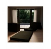 Matelas Pliable pour Invité Camping Voyage 80x195x15 Noir