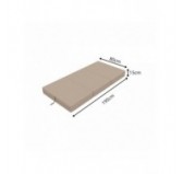 Matelas Pliable pour Invité Camping Voyage 80x195x15 Beige