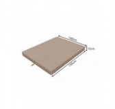 Matelas Pliable pour Invité Camping Voyage 140x195x15 Beige