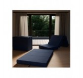 Matelas Pliable pour Invité Camping Voyage 80x195x15 Bleu Foncé