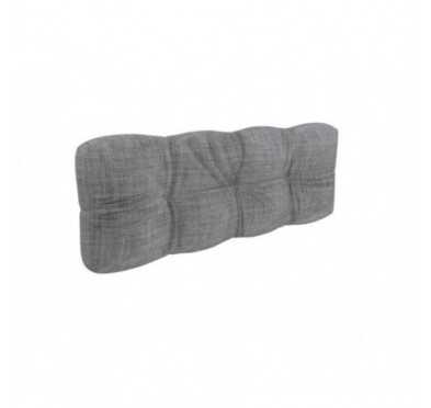 Coussin de Dossier Matelassé pour Palettes 120x40x12 Gris