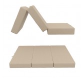 Matelas Pliable pour Invité Camping Voyage 80x195x15 Beige