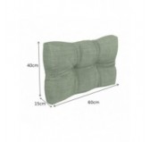 Coussin de Latéral Matelassé pour Palettes 60x40x12 Vert