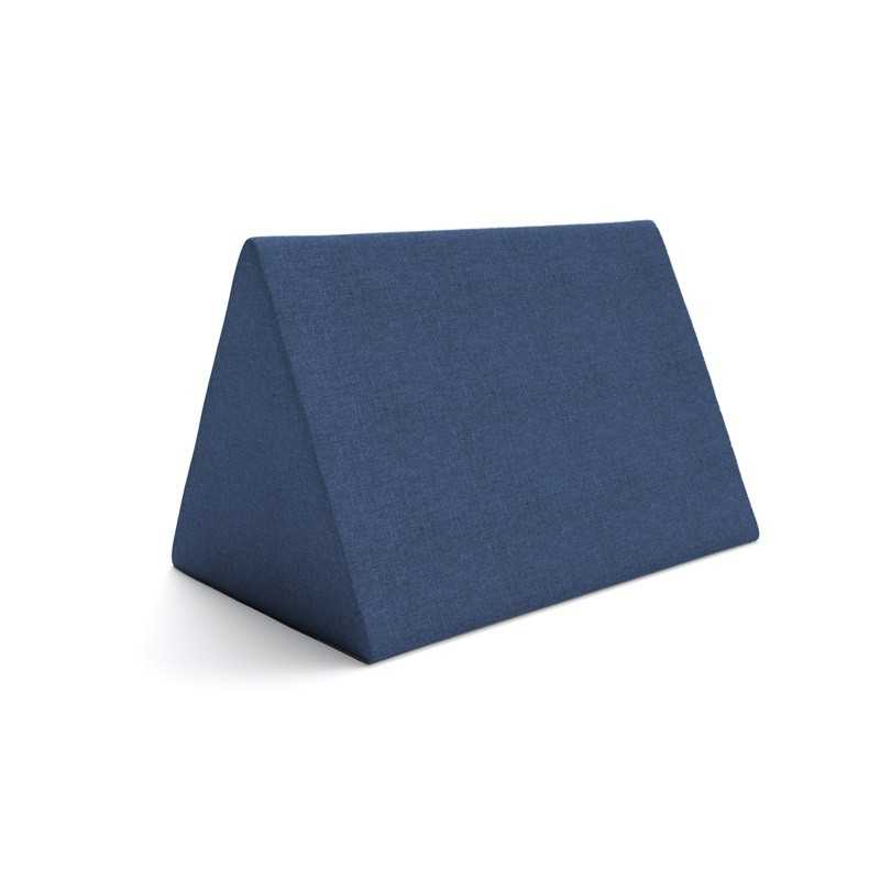 Coussin triangulaire pour canapé modulaire pour enfants, bleu foncé