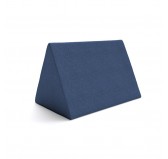 Coussin triangulaire pour canapé modulaire pour enfants, bleu foncé