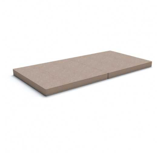 Matelas pliant 160x80x8 cm pour canapé modulaire pour enfants, beige