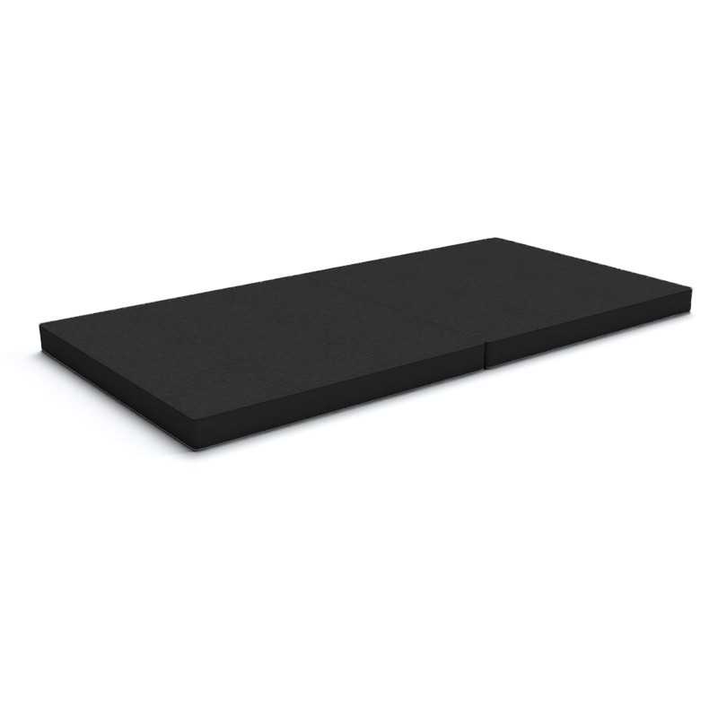 Matelas pliant 160x80x8 cm pour canapé modulaire pour enfants, noir