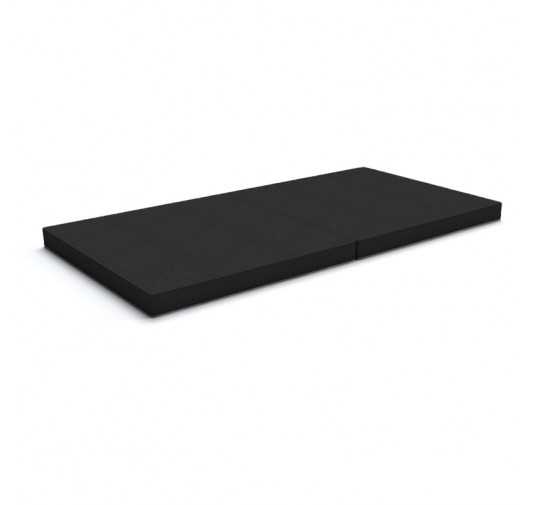 Matelas pliant 160x80x8 cm pour canapé modulaire pour enfants, noir