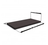 Matelas pliant 160x80x8 cm pour canapé modulaire pour enfants, anthracite