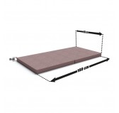 Matelas pliant 160x80x8 cm pour canapé modulaire pour enfants, rose