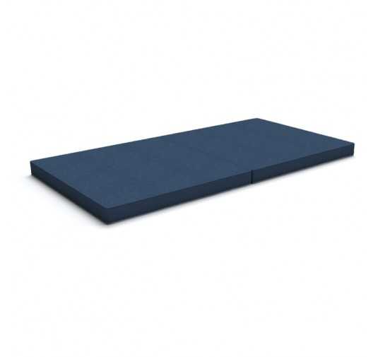 Matelas pliant 160x80x8 cm pour canapé modulaire pour enfants, bleu foncé