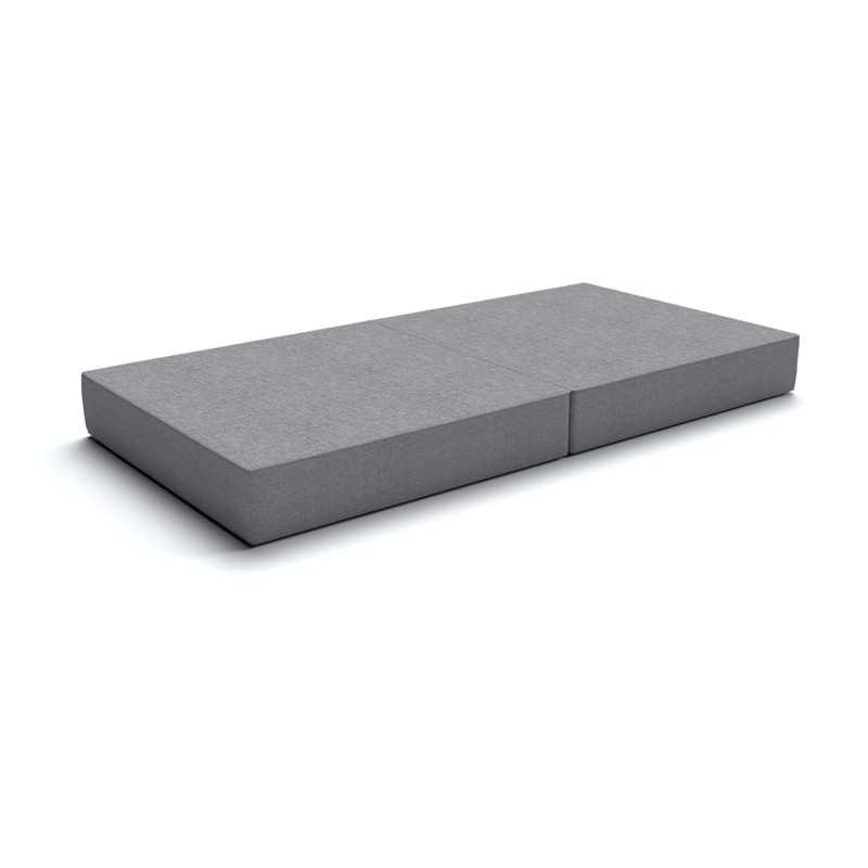 Matelas pliant 160x80x15 cm pour canapé modulaire pour enfants, gris