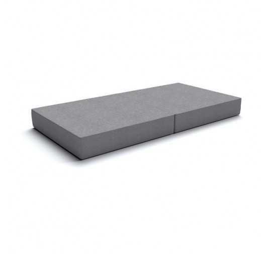 Matelas pliant 160x80x15 cm pour canapé modulaire pour enfants, gris