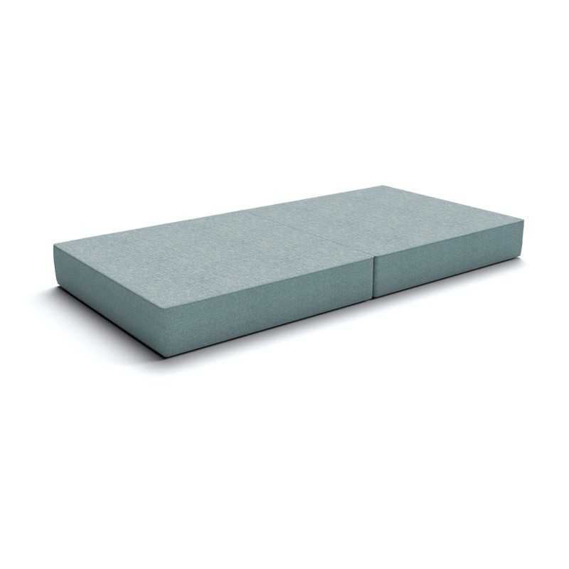 Matelas pliant 160x80x15 cm pour canapé modulaire pour enfants, bleu