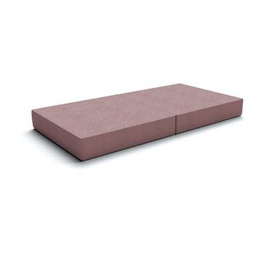 Matelas pliant 160x80x15 cm pour canapé modulaire pour enfants, rose