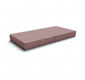 Matelas pliant 160x80x15 cm pour canapé modulaire pour enfants, rose