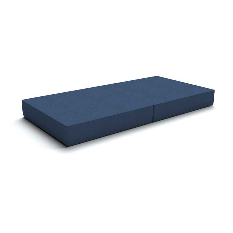 Matelas pliant 160x80x15 cm pour canapé modulaire pour enfants, bleu foncé