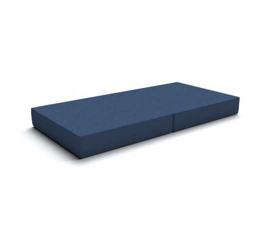 Matelas pliant 160x80x15 cm pour canapé modulaire pour enfants, bleu foncé